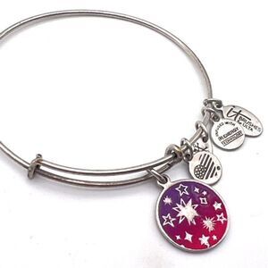 Alex And‎ Ani 2019 Women's Cosmic Star It Brush Charm Expandable Bangle Bracelet